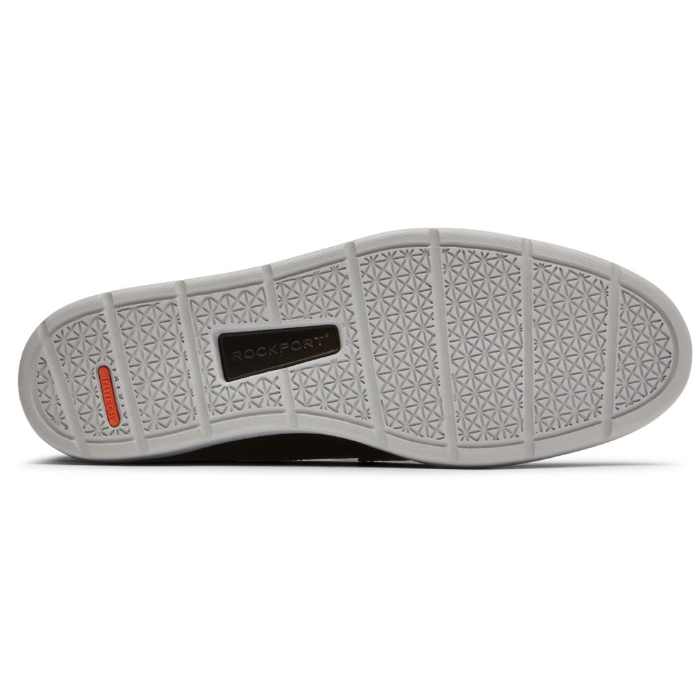 Mens Loafers - Rockport Total Motion Lite Penny - Black - YQPG90687